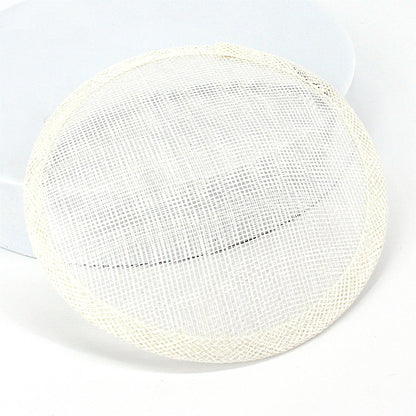 Sinamay Straw Round Fascinator Base 13.5cm - HB008