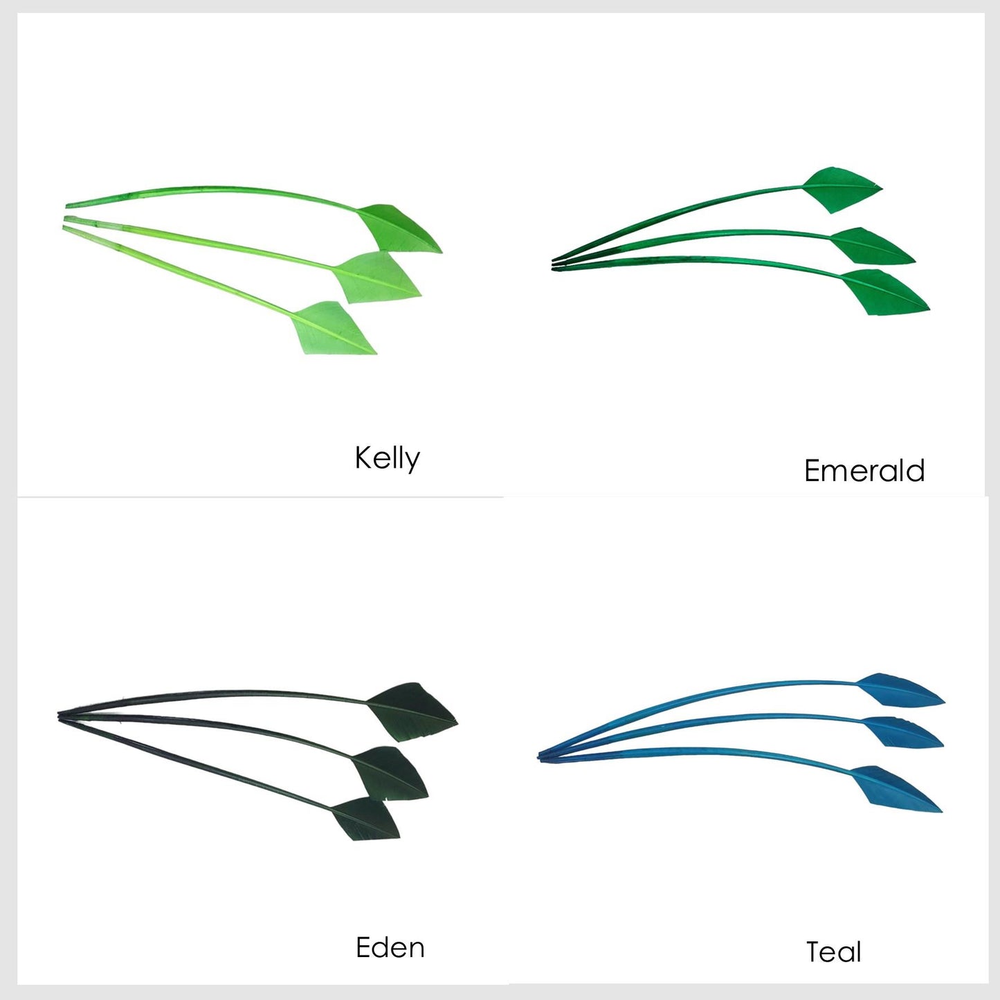 Arrow Head Turkey Feather 30cm x 3pcs - FE014