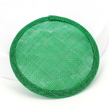 Sinamay Straw Round Fascinator Base 10.5cm - HB007