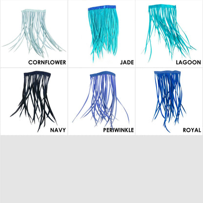 Full Biot Fringe 14cm Feather Length x 10cm - FR013