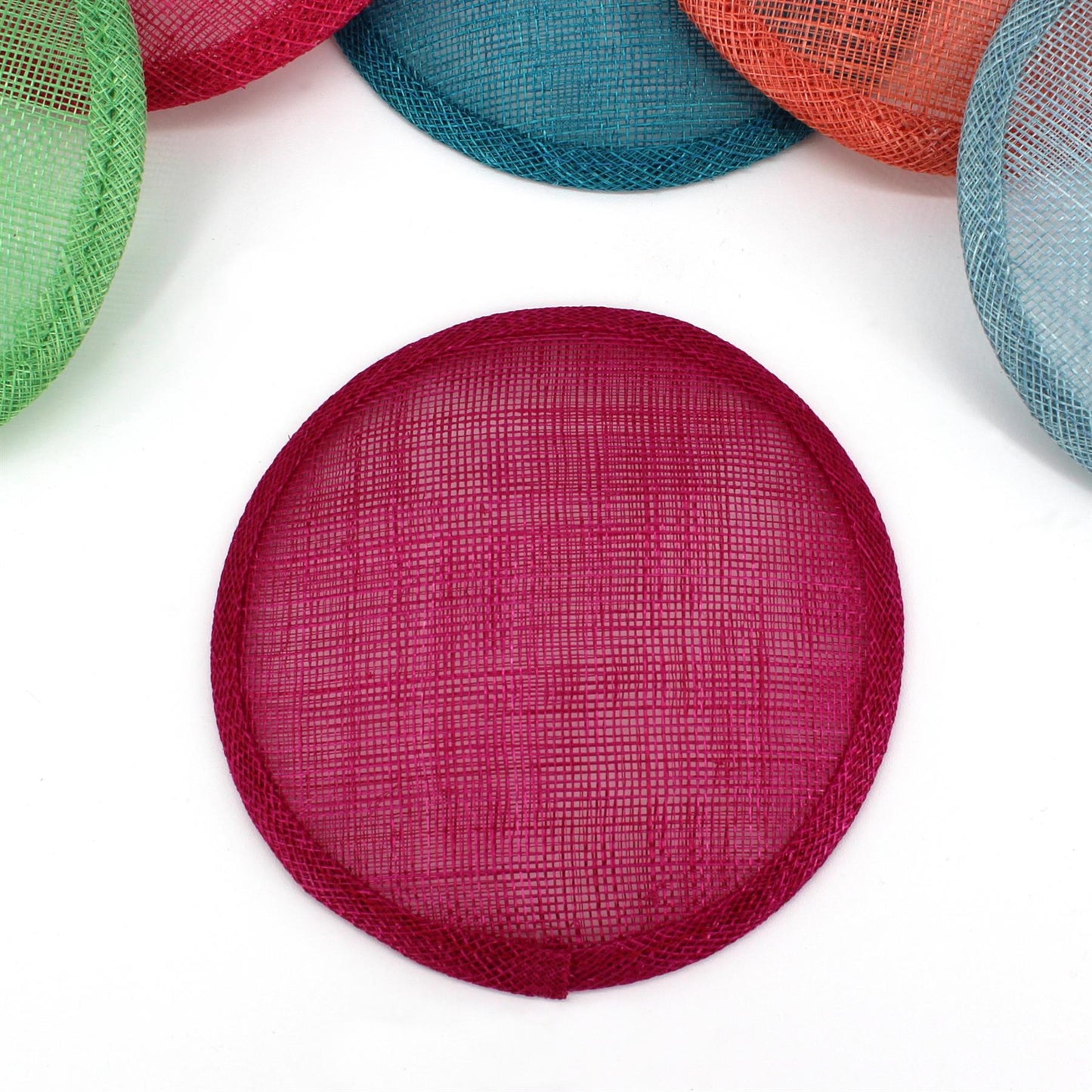 Sinamay Straw Round Fascinator Base 13.5cm - HB008