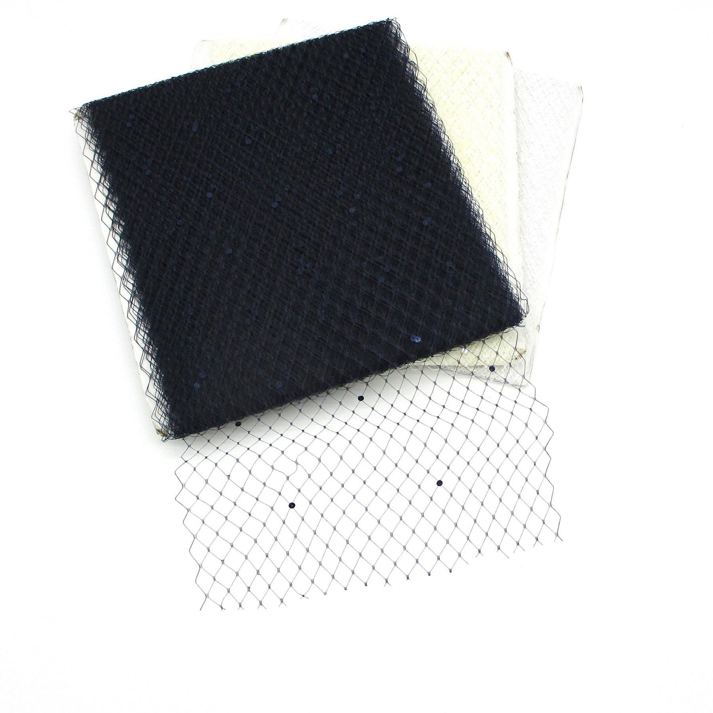 Sequin Merry Widow Veil 30cm x1m - BR008