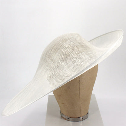 UK Made Sinamay Large Asymmetrical Sweep Hat Base HA100