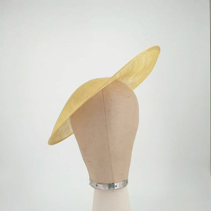 UK Made Sinamay Large Side Sweep Up Brim Fascinator Hat Base HA078