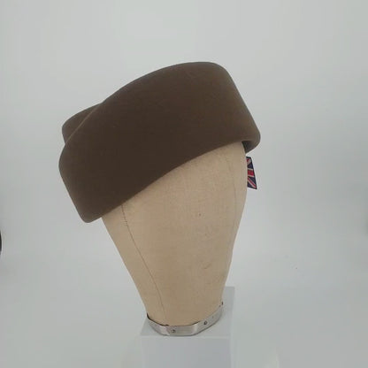 UK Made Asymmetrical Tiered Felt Pillbox Hat Base - HA111