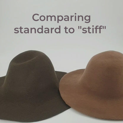 Wool Felt Flare Capeline for Hats 28cm HF029
