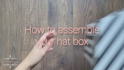 Bulk Candy Stripe Hexagonal Hat Boxes - Fits 46cm Hats  x 12pcs - HB054