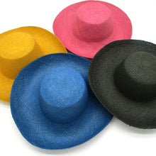 Load image into Gallery viewer, Solid Colour Raffia Hat HF065